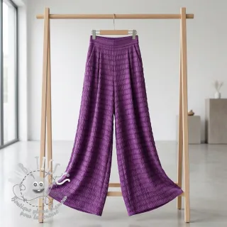 Viscose CHENILLE JACQUARD cerise