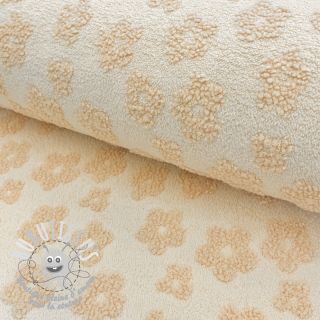 Éponge Knitted flowers ecru