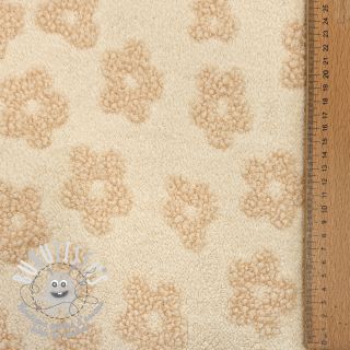 Éponge Knitted flowers ecru