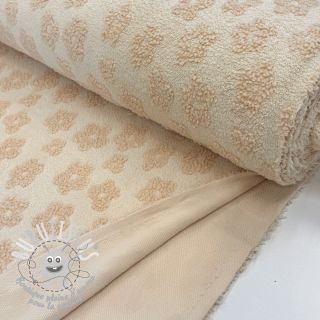 Éponge Knitted flowers ecru