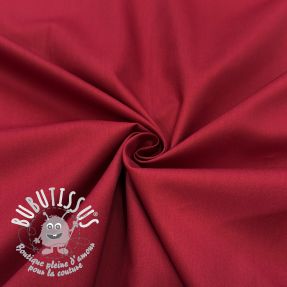 Tissu coton-viscose wine red