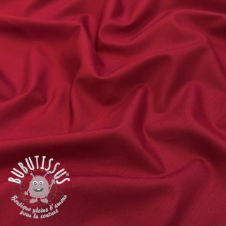 Tissu coton-viscose wine red
