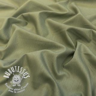 Tissu coton-viscose olive