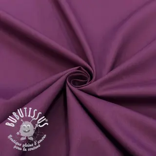 Tissu coton-viscose aubergine