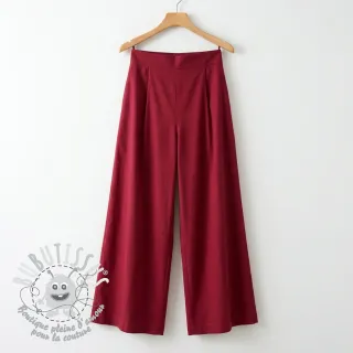 Tissu coton-viscose wine red