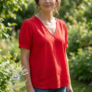 Tissu coton-viscose red