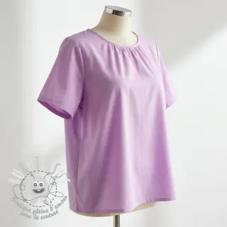 Tissu coton-viscose lilac