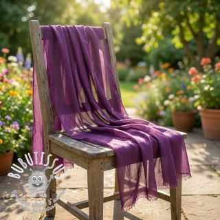 Tissu coton-viscose aubergine