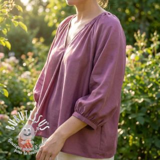 Tissu coton-viscose grape