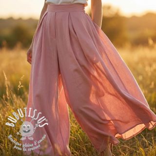 Tissu coton-viscose light rose