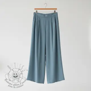 Tissu coton-viscose petrol