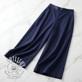 Tissu coton-viscose navy