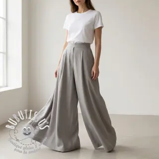 Tissu coton-viscose light grey