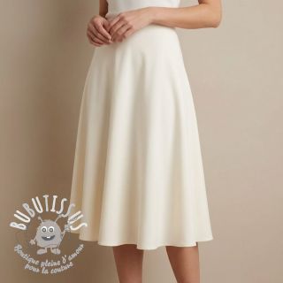 Tissu coton-viscose ecru