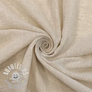 Tissu coton Lin SLUB WASHED natural