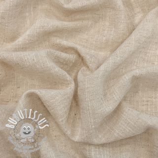Tissu coton Lin SLUB WASHED natural