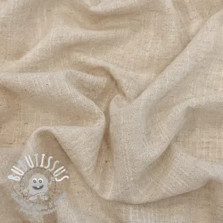 Tissu coton Lin SLUB WASHED natural