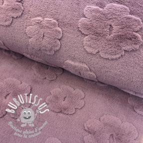 Fleece Flowers mauve