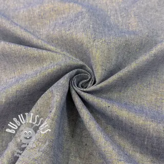 Tissu coton Lin LUREX blue