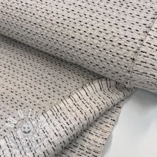 Tissu déco PIQUE Khanta ecru