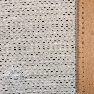 Tissu déco PIQUE Khanta ecru