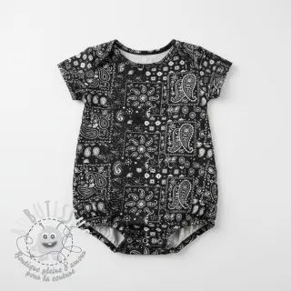 Tissu coton Farwest noir