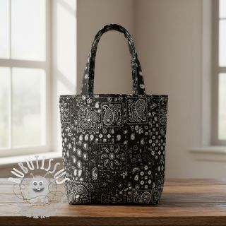 Tissu coton Farwest noir