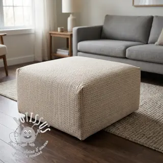 Tissu déco PIQUE Khanta ecru