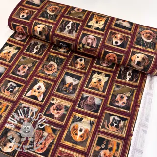 Tissu déco Dogs golden age digital print