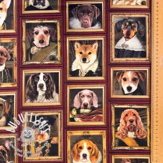 Tissu déco Dogs golden age digital print