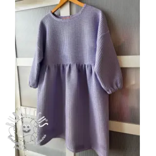 Tissu nid d’abeille bright lilac