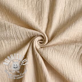 Tissu double gaze/mousseline SLUB SIMPLY NATURAL