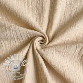 Tissu double gaze/mousseline SLUB SIMPLY NATURAL