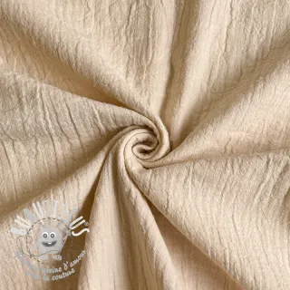 Tissu double gaze/mousseline SLUB SIMPLY NATURAL