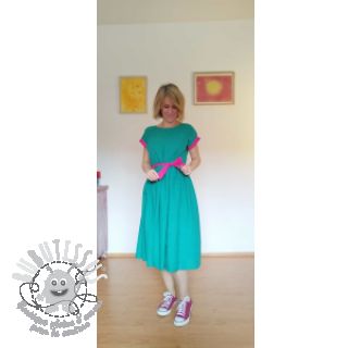 Tissu coton Lin apple green