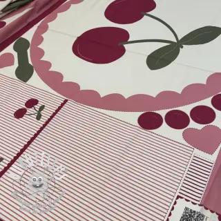 Tissu coton Cherries playmat PANEL digital print