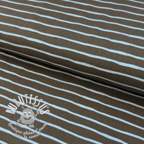 Jersey Stripes dark khaki