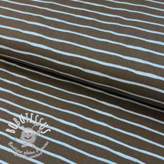 Jersey Stripes dark khaki