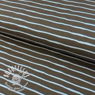 Jersey Stripes dark khaki