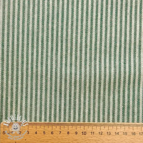 Tissu déco DOBBY Colored stripe army green