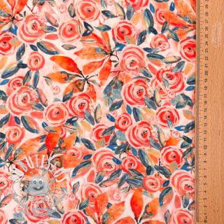 Viscose RAYON POPLIN Printed Rosie design B