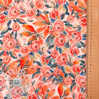 Viscose RAYON POPLIN Printed Rosie design B