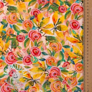 Viscose RAYON POPLIN Printed Rosie design C