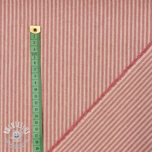 Tissu déco DOBBY Colored stripe blush