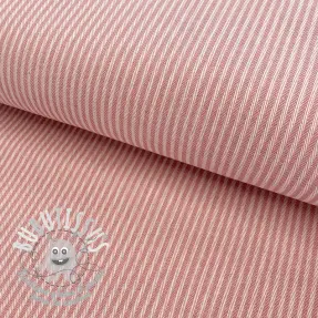 Tissu déco DOBBY Colored stripe blush