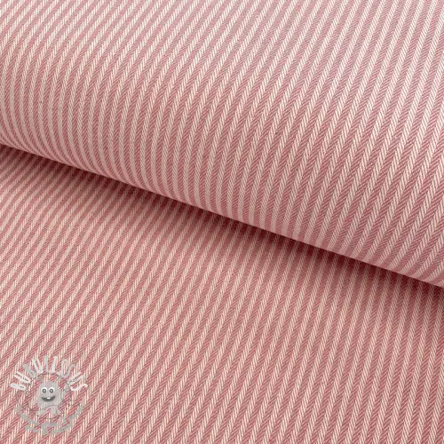 Tissu déco DOBBY Colored stripe blush