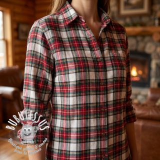 Tissu coton LIGHT FLANNEL Check design D