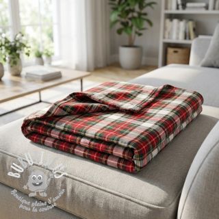 Tissu coton LIGHT FLANNEL Check design D
