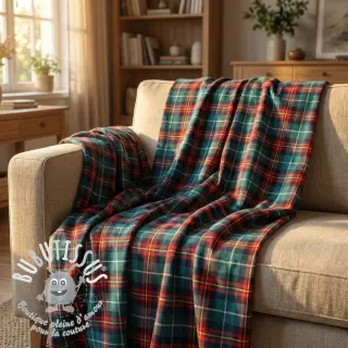 Tissu coton LIGHT FLANNEL Check design E