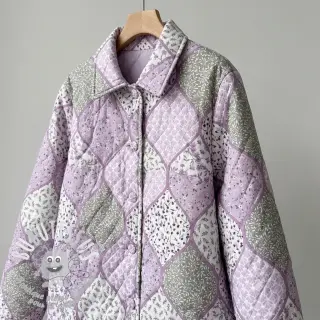 Tissu coton Flowers patchwork lilac